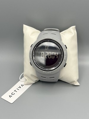 Activa X Invicta ACW1915-003 Men s Digital Watch 50mm Gray Silicone New