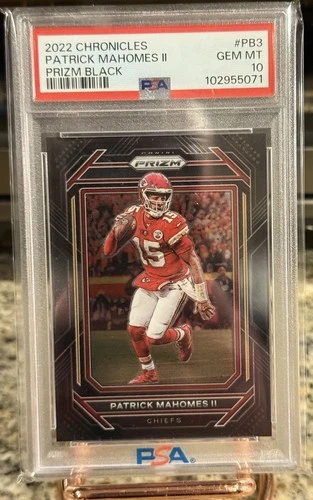 2022 Panini Chronicles - Prizm Black Patrick Mahomes II #PB-3