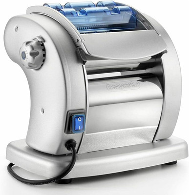 Elektrische Nudelmaschine ''Pastapresto'' 700 Imperia, Chrom