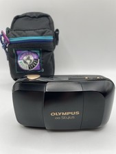 OLYMPUS mju Stylus Infinity 35mm Film Camera Point  Shoot Tested/Works w/Case
