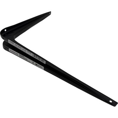 Everbilt 203 423 Shelf Bracket 10 in x 12 in Black Metal 100lb Capacity New