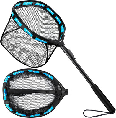 Fishing Net Fish Floating Landing Net, Kayak Nets with Fixed Foldable Telescopic