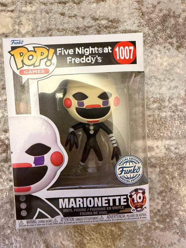 Funko Pop!  Five Nights at Freddy's - Marionette (Special Edition) #1007 - Vinyl