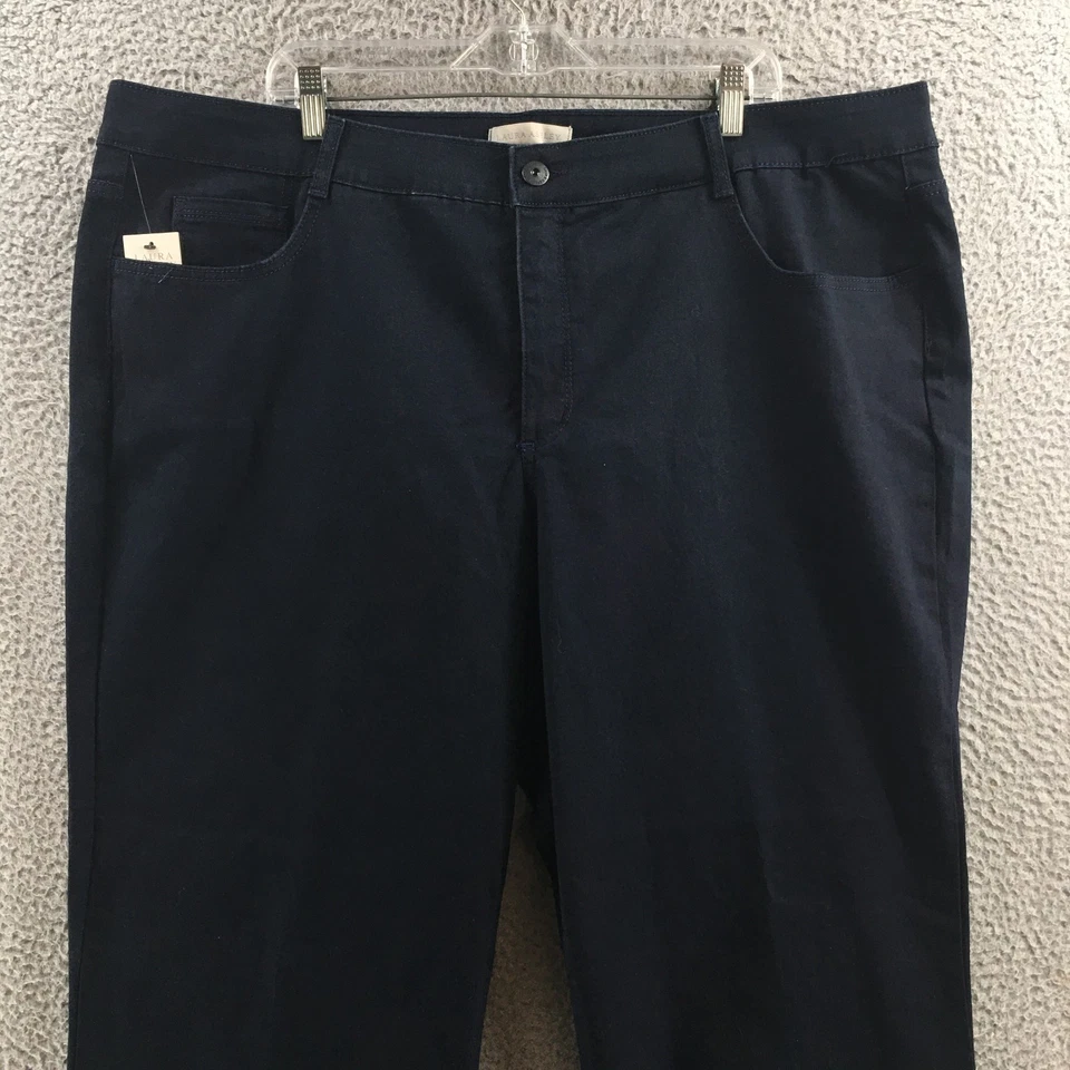 Pantalones Laura Ashley Abdomen Adelgazantes Bootcut Mujer 24W (46x31.5 Real) Azul NUEVO Foto 2 de 4