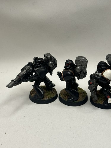 Devastator Squad Warhammer 40k Space Marine Games Workshop X5 Metal OOP Vintage - Picture 7 of 13