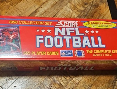 Score 1990 NFL Football Collector Set Box 665 Cards Bonus Collectors Edition