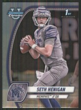 2024 Bowman Chrome University #162 Seth Henigan Memphis Tigers 48741