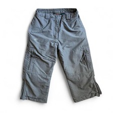 L.L.Bean Insulated Lined Gray Cargo Ski Pants w/ Pockets Unisex Kids