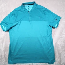 Nike golf Tiger Woods blade polo short sleeve shirt L Men green