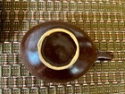Vintage Roseville Raymor Autumn Brown 4 Cups Saucers Ben Seibel MCM Pottery — photo 8