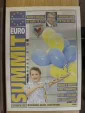 12/10/1992 Birmingham Evening Mail - Euro Summit Souvenir, Brums Heroes & Triump