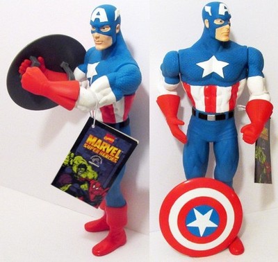 10.6'' APPLUSE 1997 MARVEL COMICS SUPER HEROES CAPTAIN AMERICA ACTION FIGURE RARE