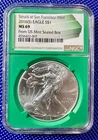 2016 (S) _ NGC_ Silver Eagle S$1_ MS69_ San Francisco Mint_ #4556422-007