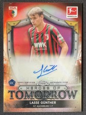 Lasse Gunther 2021-22 Topps Chrome Bundesliga Heroes Of Tomorrow Auto RC /70