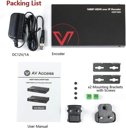 AV over IP Decoder 1080P, HDMI Output for Multi-Screen Display, Video Wall up to - Picture 9 of 12