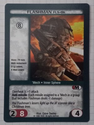 Flashman FLS-8K * Battletech CCG