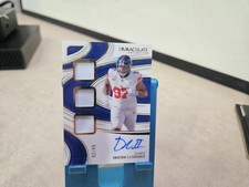 2024 Panini Immaculate Dexter Lawrence Triple Patch On Card Auto /99 Light wear