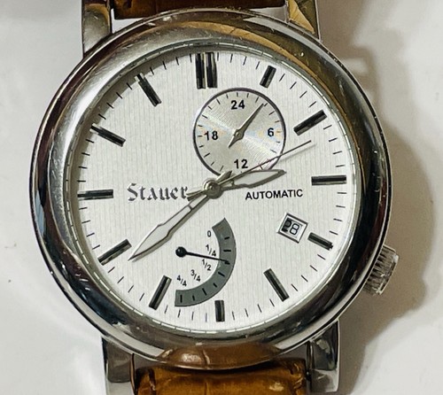 Stauer Automatik Herrenuhr Gangreserve 22 Jewel Edelstahl Water Resist - Bild 8 von 9