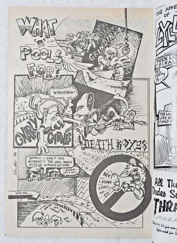 Vintage 1988 Thrasher Comics No. 2 Skateboarding Skate Art Zine Stories Gutter - Picture 7 of 7