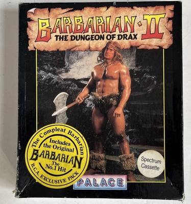 Barbarian 2 The Dungeon Of Drax By Palace - ZX Spectrum - Big Box