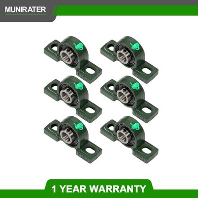 UCP204-12 Pillow Block Bearing - Pack of 6 Mounted Pillow Block Steel with 3/4''