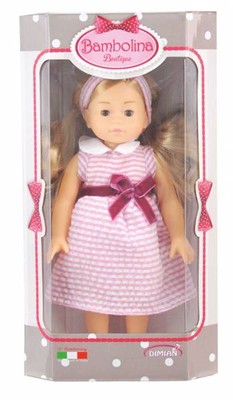 ITM Bambolina Boutique Puppe mit Haar 20 cm sortiert Spielpuppe Spielpuppe neu