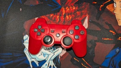 UNBRANDED PS3 Wireless Controller Bluetooth Gamepad for Playstation 3 Red Tested