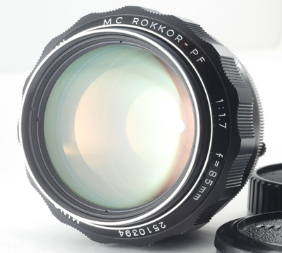 【美品】ミノルタ MC-ROKKOR PF 85mm F1.7 後 201 ミノルタ MC-ROKKOR PF 85mm F1.7 後 201