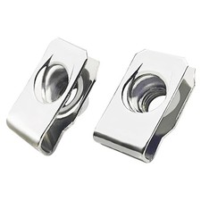1/4"-20 Regular Extruded U-Nut, U-Style Clip-On Nuts, Stainless Steel 18-8 3...