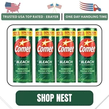 Comet with Bleach Powder All-Purpose Cleaner Deodorizer Stain Remover, (4PACK)