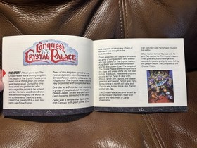 CONQUEST Crystal Palace ~ Nintendo NES Manual Instructions Booklet ONLY ~ Rare