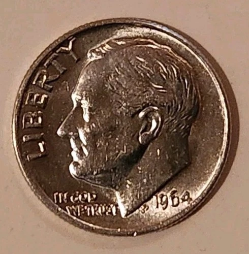 1964 P Roosevelt Dime Uncirculated 90% Silver