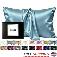 Silk Pillow Cases Skin Hair Care Luxurious Sleep Climate Control Gift Set New