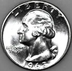 1963-P Washington Quarter 90% Silver Uncirculated As Shown [SN02]