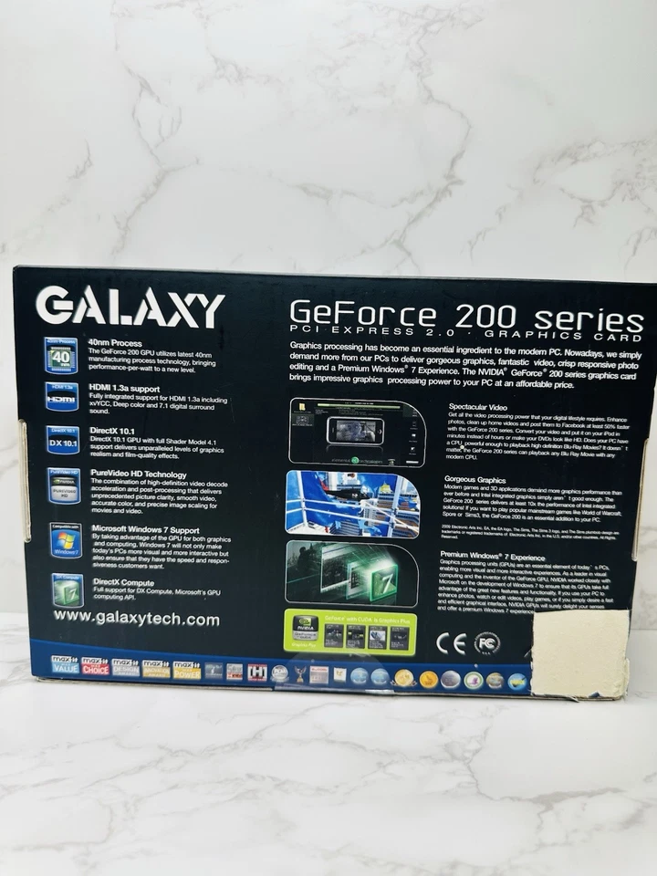 Galaxy NVIDIA GeForce 210 512MB DDR2 PCI Express x16 Graphics Card - Image 4 of 4