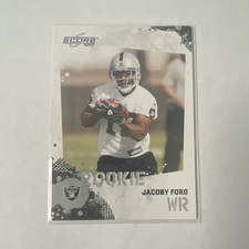 Panini Score 2010 Jacoby Ford Rookie #346 Oakland Raiders NFL Football Card. rookie card picture