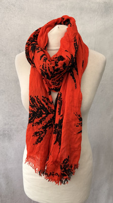 Red Scarf One Size Lightweight Women’s UK