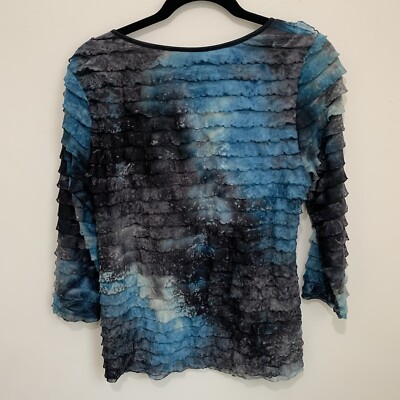 Haut Floral Elementz Taille S - Polyester Et élasthanne, Manches Courtes, Occasion Excellent état