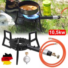 Outdoor Gaskocher 10,5kw Hockerkocher Gasbrenner Campingkocher Wok Druckminderer
