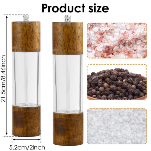 2Pcs Grinding Bottle for Kitchen Large-capacity Salt and Pepper Seasoning tezbJ