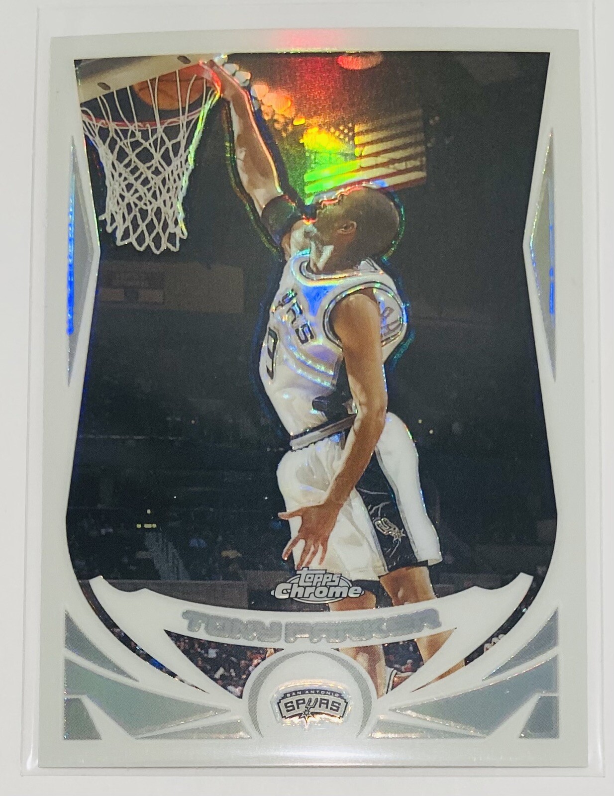 2004-05 Topps Chrome Refractor Tony Parker #105 NBA San Antonio Spurs HOF