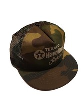 Vintage Swingster Trucker Hat - TEXACO HAVOLINE FISHING Camo Cap Snapback