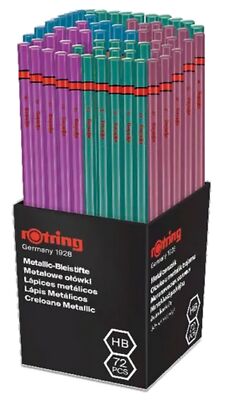 72 rotring Bleistift METALLIC, im 72er Köcher