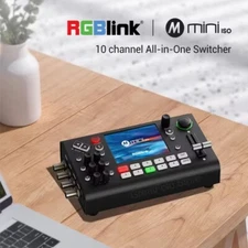 RGBLink mini-ISO 10-Channel 4K SDI HDMI Live Streaming Broadcast Video Switcher