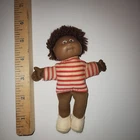 Vintage Mini Cabbage Patch Kid African American Boy-Rudy  w/Striped Shirt GUC