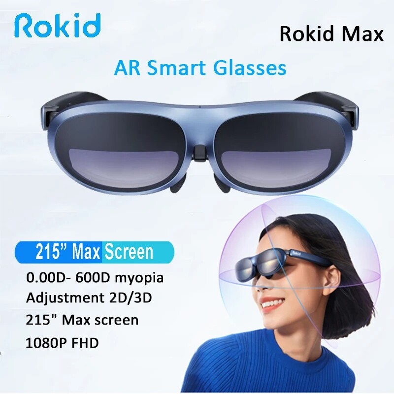 Occhiali AR Rokid Joy 2 Max 2 Con Station - Schermo 215'' - 50° FOV - Per Gaming, Film E Lavoro - Foto 7