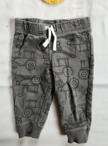 Carter's Baby Boy 9 Months 2 pc Pants Outfit, Tractor Print EUC  - Bild 6 von 9