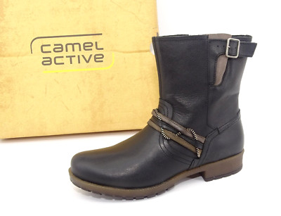 Camel Active TAIGA Stiefel Stiefeletten Damenstiefel Boots Schuhe Schwarz Gr. 40