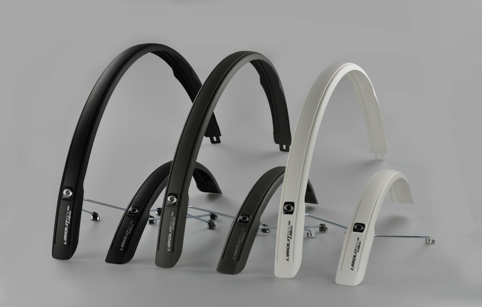 URBAN Gravel Universal Mudguards 28/700c Black/White/Titanium = Topeak