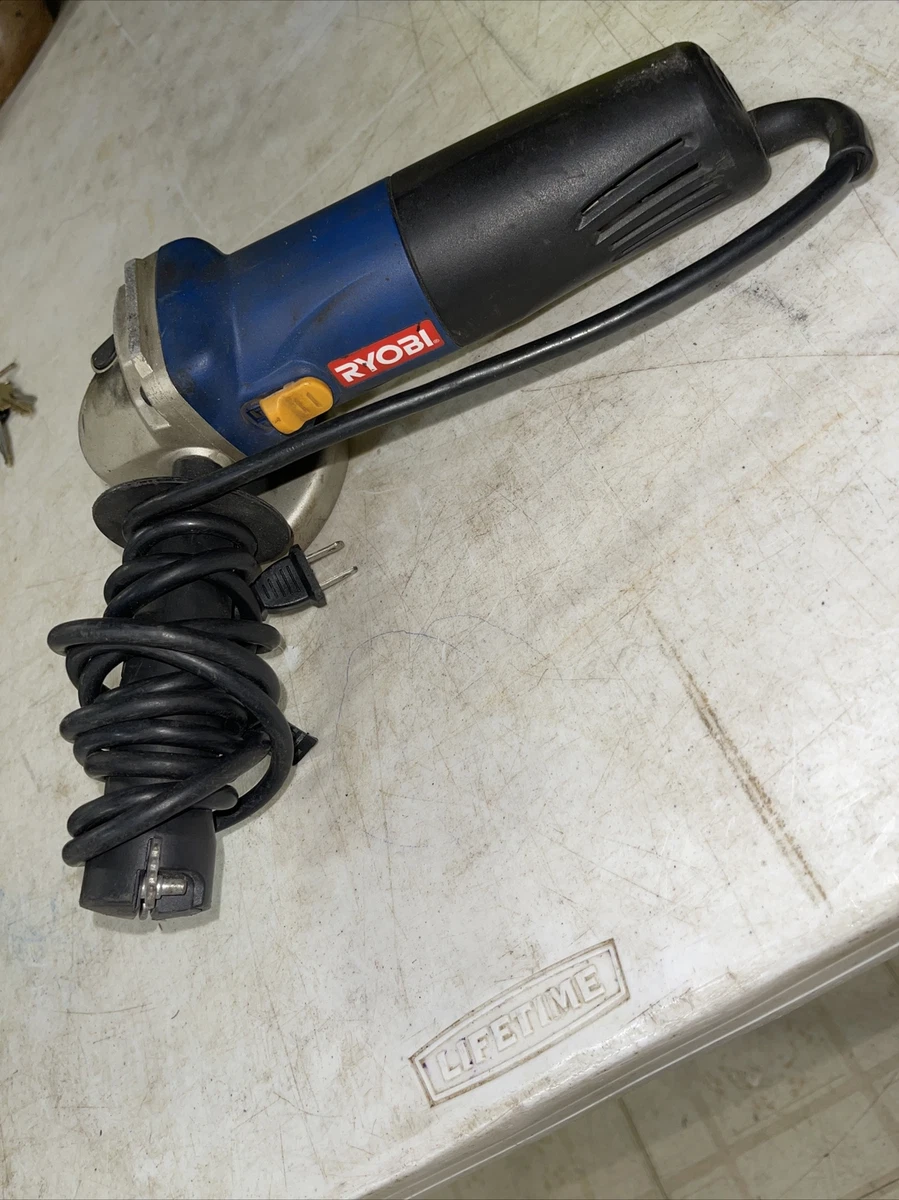 Ryobi AG402 corded 4 1 2 inch Angle Grinder Tested and Working